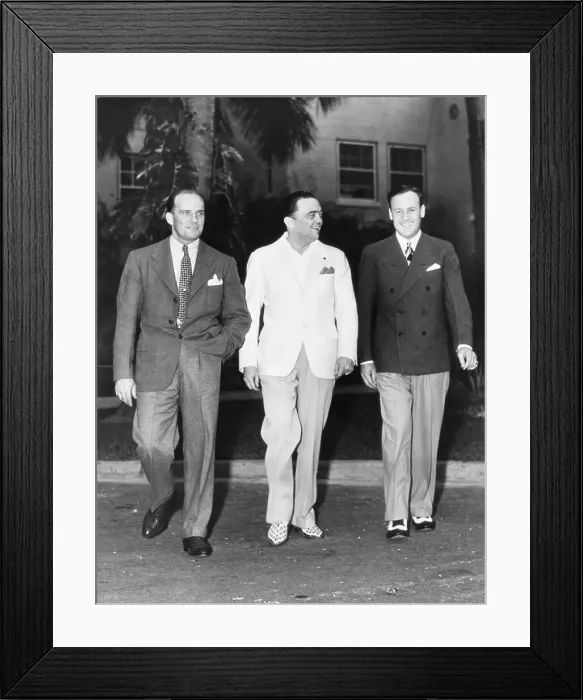 Framed Print : J.Edgar Hoover, Fbi Agent And Ass'T Walk Framed Print : J.Edgar Hoover, Fbi Agent And Ass'T Walk