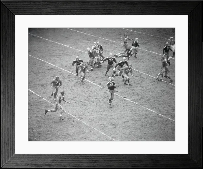 Framed Print : Don Hutson Trying to Catch Football Framed Print : Don Hutson Trying to Catch Football