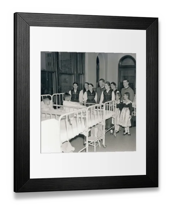 Framed Print : Von Trapp Family Sing for Sick Children Framed Print : Von Trapp Family Sing for Sick Children
