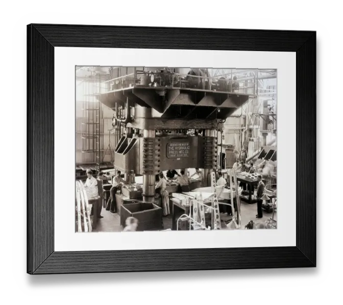 Framed Print : Huge Press at Douglas Aircraft Factory Framed Print : Huge Press at Douglas Aircraft Factory