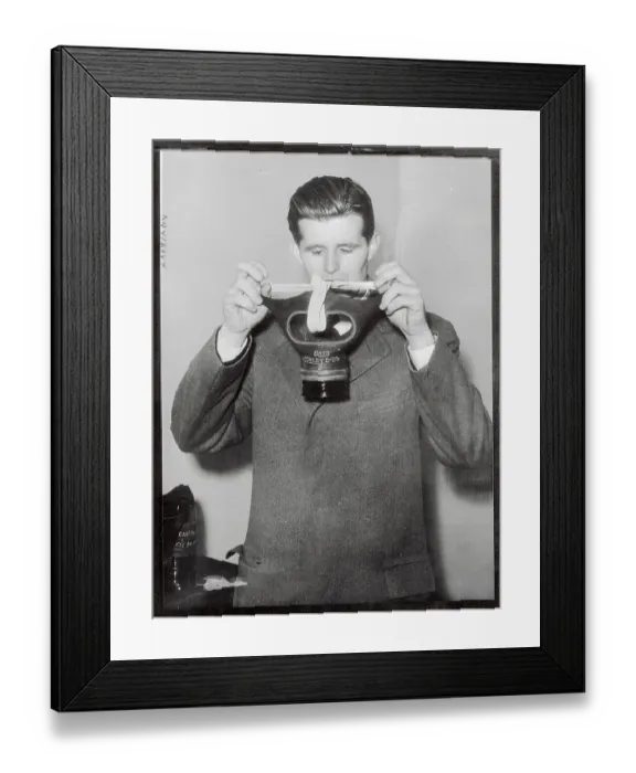Framed Print : Joseph P. Kennedy, Jr. with Gas Mask Framed Print : Joseph P. Kennedy, Jr. with Gas Mask