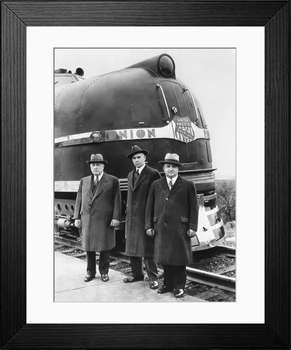 Framed Print : Union Pacific Steam-Electric Locomotive Framed Print : Union Pacific Steam-Electric Locomotive