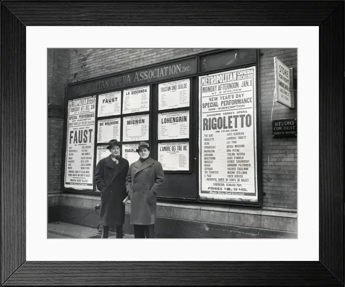 Framed Print : Jussi Bjoerling with Agent Helmer Enwall Framed Print : Jussi Bjoerling with Agent Helmer Enwall