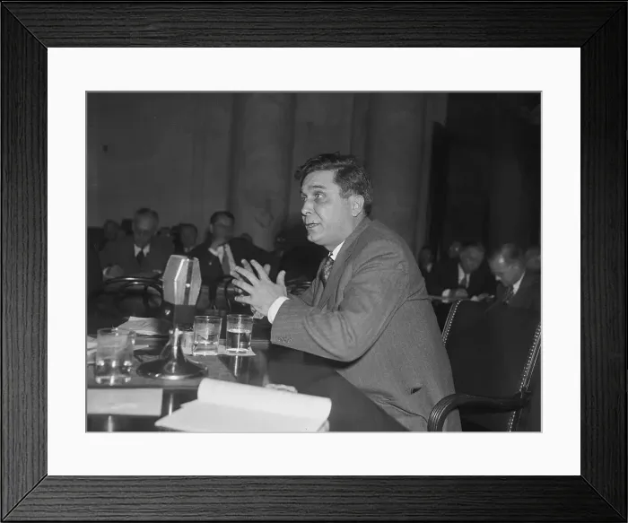 Framed Print : Wendell Lewis Speaking to Congressional Committee
