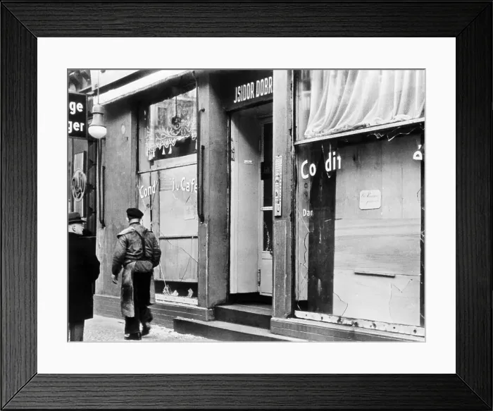 Framed Print : Store With Damaged Window Framed Print : Store With Damaged Window