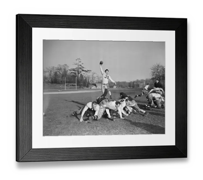 Framed Print : Arnold Herber Grabbing the Ball Framed Print : Arnold Herber Grabbing the Ball