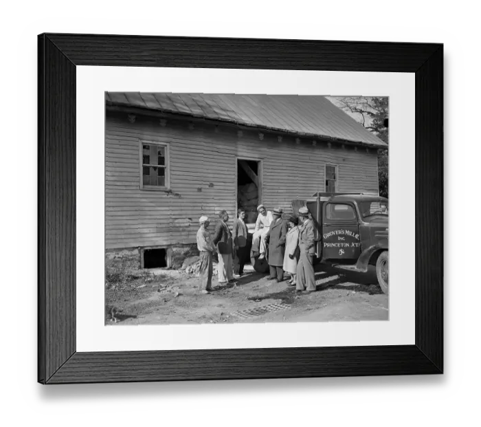 Framed Print : Employees Of Grovers Mills Talking Framed Print : Employees Of Grovers Mills Talking