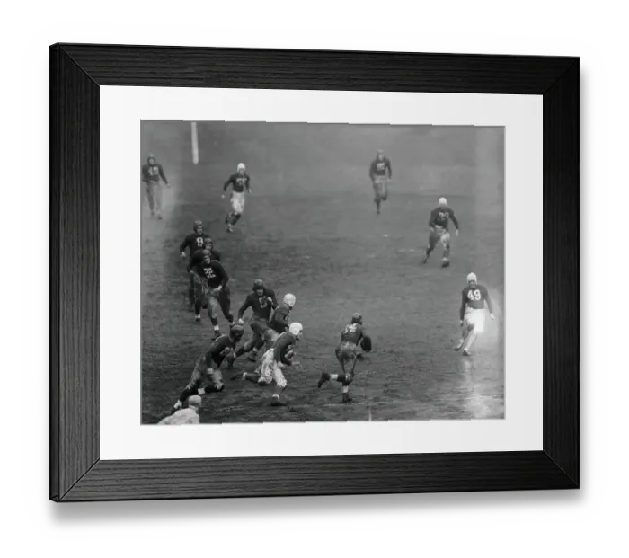 Framed Print : Ward Ouff Running with the Ball Framed Print : Ward Ouff Running with the Ball