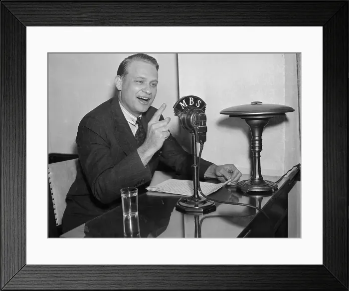 Framed Print : Representative Martin Dies Speaking on the Radio Framed Print : Representative Martin Dies Speaking on the Radio
