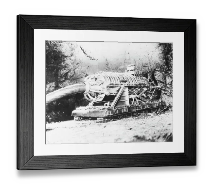 Framed Print : Digging Machine for Moviemaking Framed Print : Digging Machine for Moviemaking