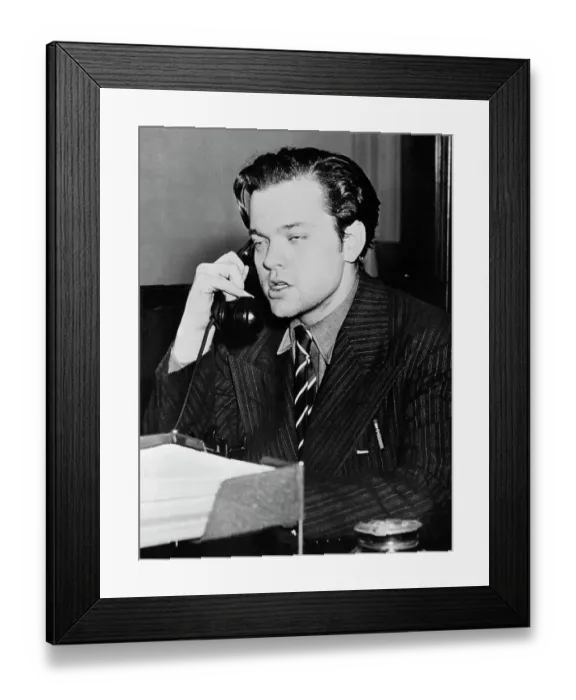 Framed Print : Orson Welles After Reading War of the Worlds
