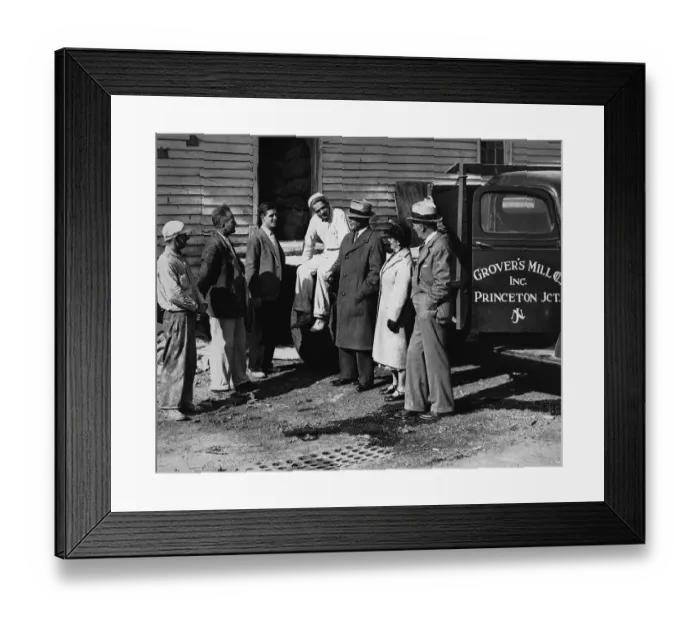 Framed Print : Men Stand Around Grover's Mill Talking about War of the Worlds Broadcast Framed Print : Men Stand Around Grover's Mill Talking about War of the Worlds Broadcast
