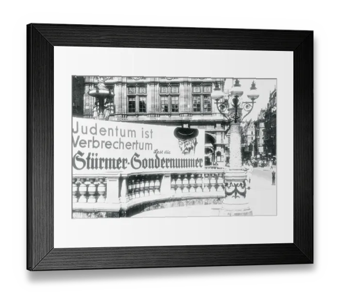 Framed Print : Poster Saying Jews are Criminals Framed Print : Poster Saying Jews are Criminals