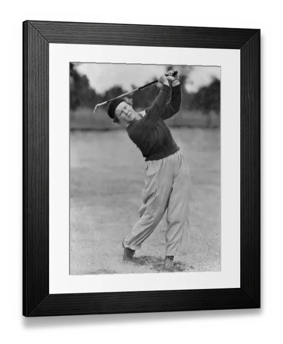 Framed Print : Patty Berg Swinging Golf Club Framed Print : Patty Berg Swinging Golf Club