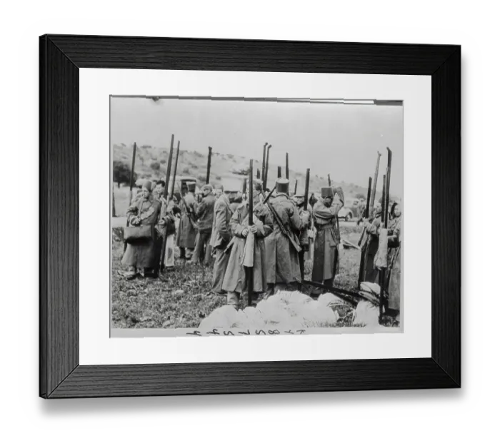 Framed Print : Jewish Citizens Gathering for Defense of Their Homes Framed Print : Jewish Citizens Gathering for Defense of Their Homes