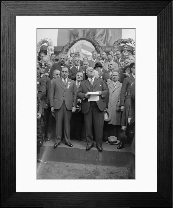 Framed Print : Mayor John P. O'Brien Giving Speech Framed Print : Mayor John P. O'Brien Giving Speech