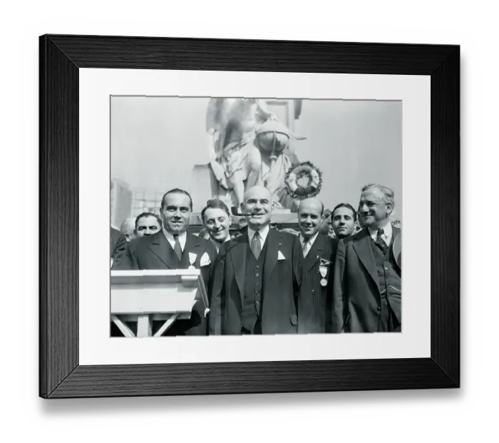 Framed Print : New York City Notables at Columbus Day Ceremonies Framed Print : New York City Notables at Columbus Day Ceremonies