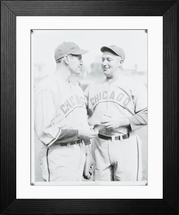 Framed Print : Gabby Hartnett Speaking with Bill Lee Framed Print : Gabby Hartnett Speaking with Bill Lee