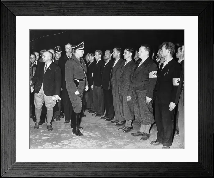 Framed Print : Konrad Henlein Inspecting Free Corps