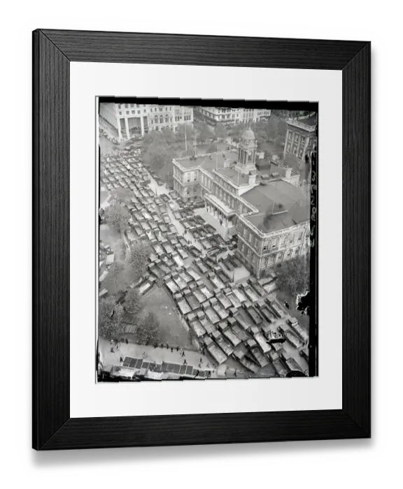 Framed Print : Sanitaton Trucks in Front of City Hall Framed Print : Sanitaton Trucks in Front of City Hall