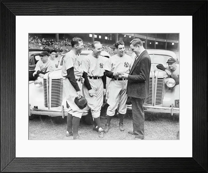 Framed Print : Ny Yankees Given Cars In Yankee Stadium Framed Print : Ny Yankees Given Cars In Yankee Stadium