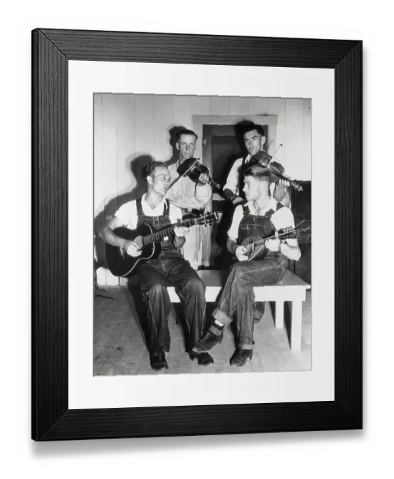 Framed Print : Men Playing Instruments; Guitar, Violin Framed Print : Men Playing Instruments; Guitar, Violin