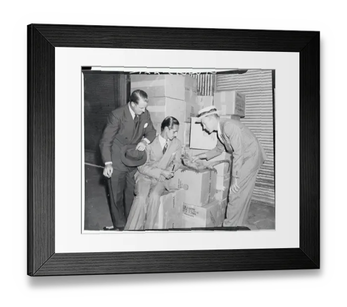 Framed Print : Three Men with Iguana Framed Print : Three Men with Iguana