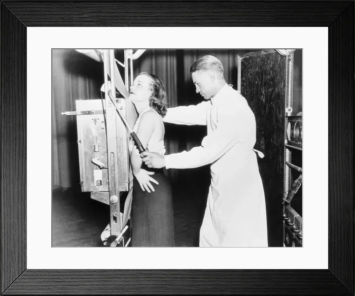 Framed Print : Student Undergoing Tuberculosis Examination Framed Print : Student Undergoing Tuberculosis Examination