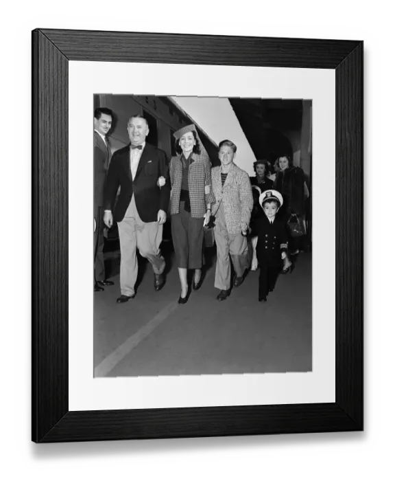 Framed Print : Mickey Rooney and Others Arriving Framed Print : Mickey Rooney and Others Arriving