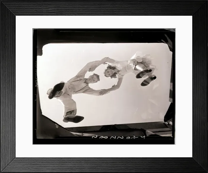 Framed Print : Couple Dancing on Clear Floor Framed Print : Couple Dancing on Clear Floor