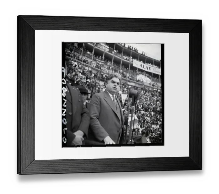 Framed Print : John Lewis Addressing Stadium Crowd Framed Print : John Lewis Addressing Stadium Crowd