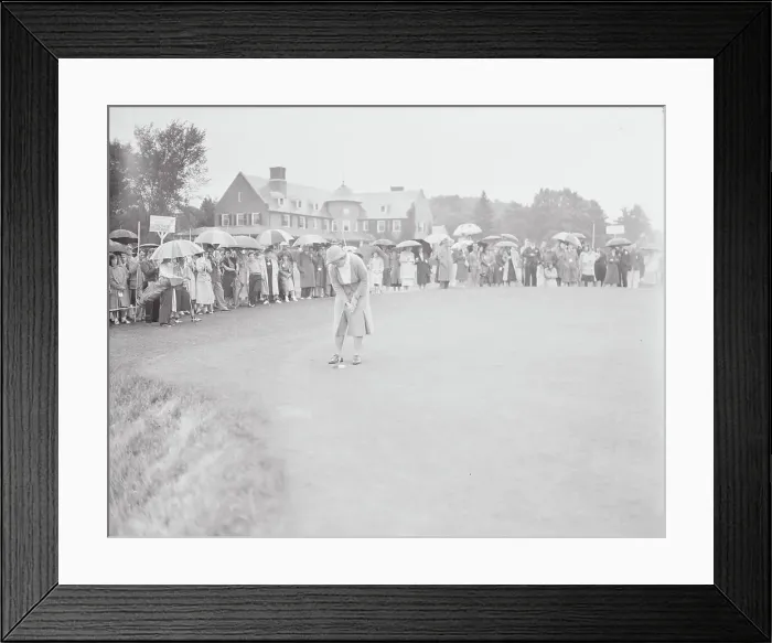 Framed Print : Glenna Collett on the Green at Country Club Framed Print : Glenna Collett on the Green at Country Club