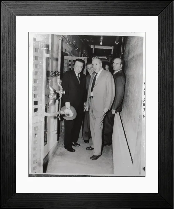 Framed Print : Governor Earle Inspecting Prison Cells Framed Print : Governor Earle Inspecting Prison Cells