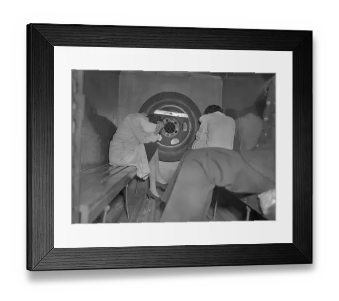 Framed Print : Dewey Witnesses Taken in Policy Raid Framed Print : Dewey Witnesses Taken in Policy Raid