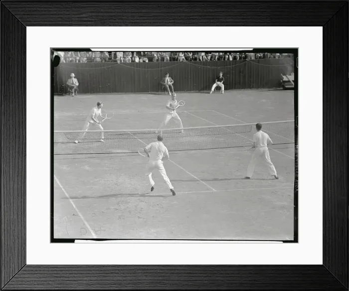 Framed Print : Doubles Match at National Championship Framed Print : Doubles Match at National Championship