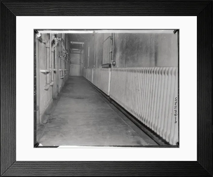 Framed Print : Steam Pipes and Radiators in Philadelphia County Jail Framed Print : Steam Pipes and Radiators in Philadelphia County Jail