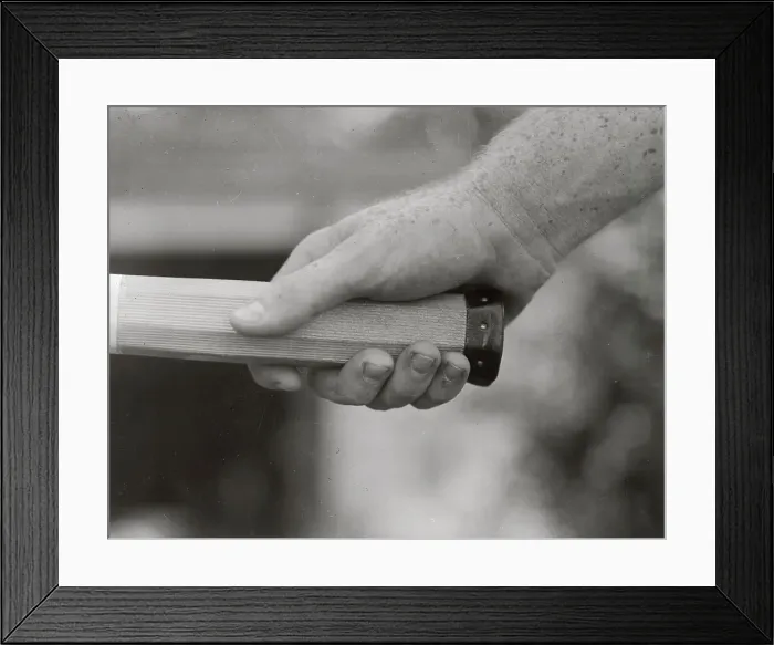 Framed Print : Close Up of Don Budge's Hand Gripping Racquet Framed Print : Close Up of Don Budge's Hand Gripping Racquet