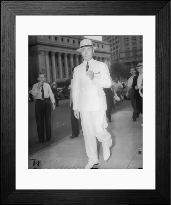 Framed Print : Tells of Numbers Racket Workings at Hines Trial