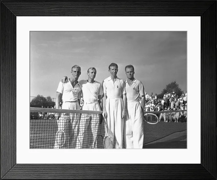 Framed Print : Men's Doubles Finalists at Eastern Lawn Tennis Tournament Framed Print : Men's Doubles Finalists at Eastern Lawn Tennis Tournament