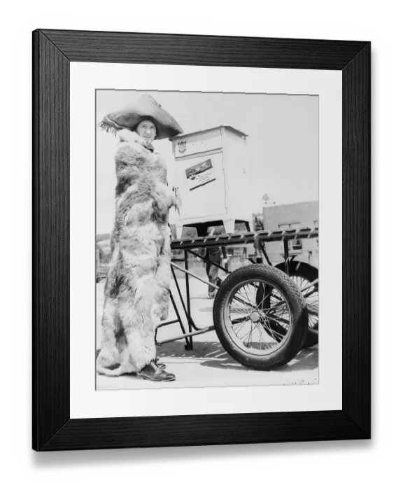 Framed Print : Jim Moran on Trip to Sell an Icebox to an Eskimo Framed Print : Jim Moran on Trip to Sell an Icebox to an Eskimo