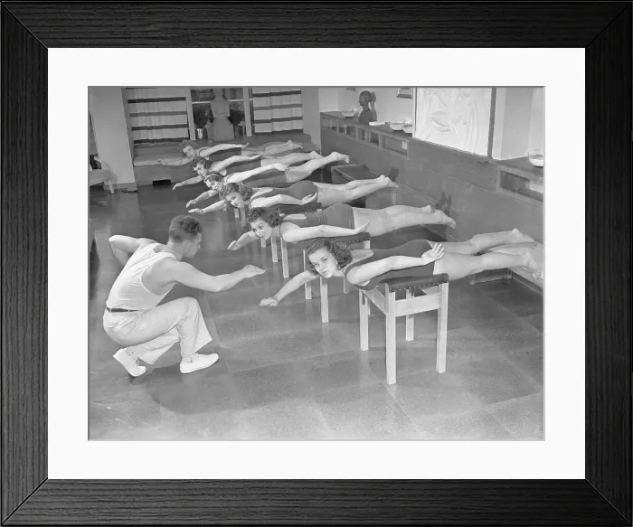 Framed Print : Exercise at Rubinstein Spa Framed Print : Exercise at Rubinstein Spa