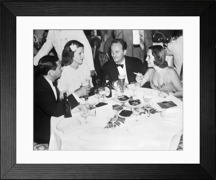 Framed Print : Irving Berlin with Wife and Friends on a Night Out
