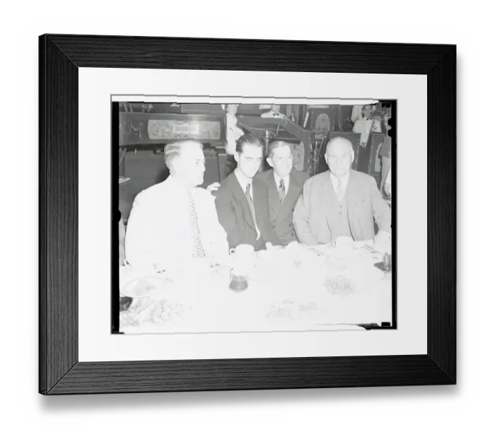 Framed Print : Howard Hughes at Luncheon at Biltmore Hotel Framed Print : Howard Hughes at Luncheon at Biltmore Hotel