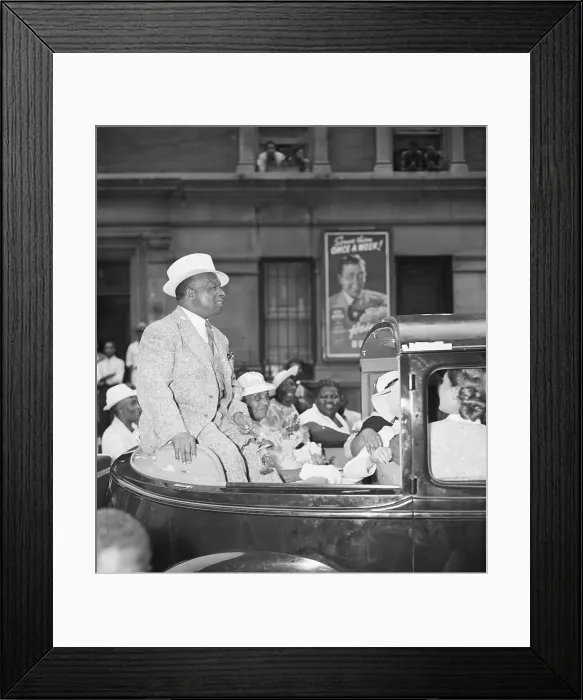 Framed Print : George Baker aka Father Divine in Parade Framed Print : George Baker aka Father Divine in Parade