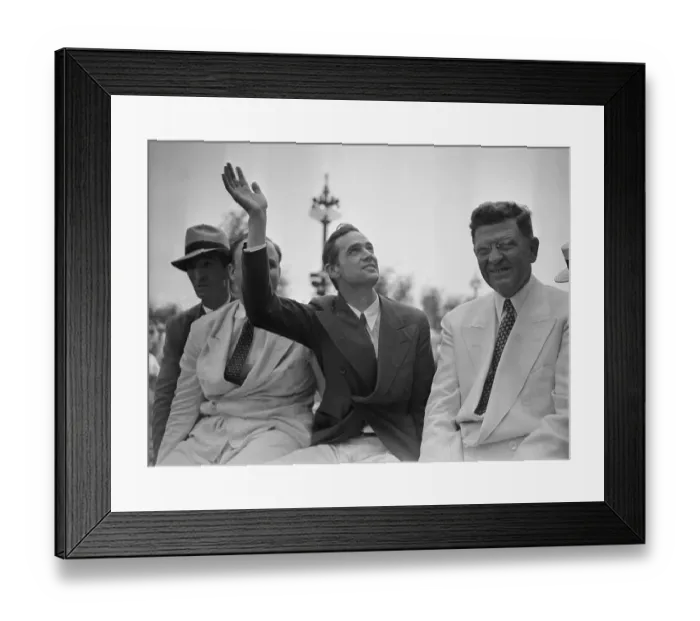 Framed Print : Howard Hughes at Parade in Chicago Framed Print : Howard Hughes at Parade in Chicago