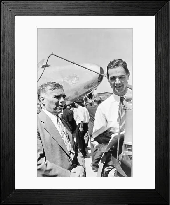 Framed Print : Howard Hughes with A Troyanovsky