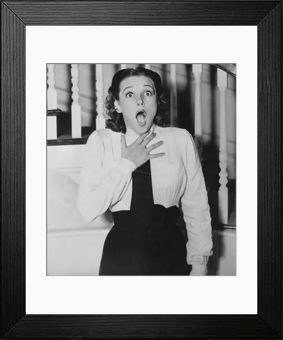 Framed Print : Lola Lane with Shocked Expression Framed Print : Lola Lane with Shocked Expression