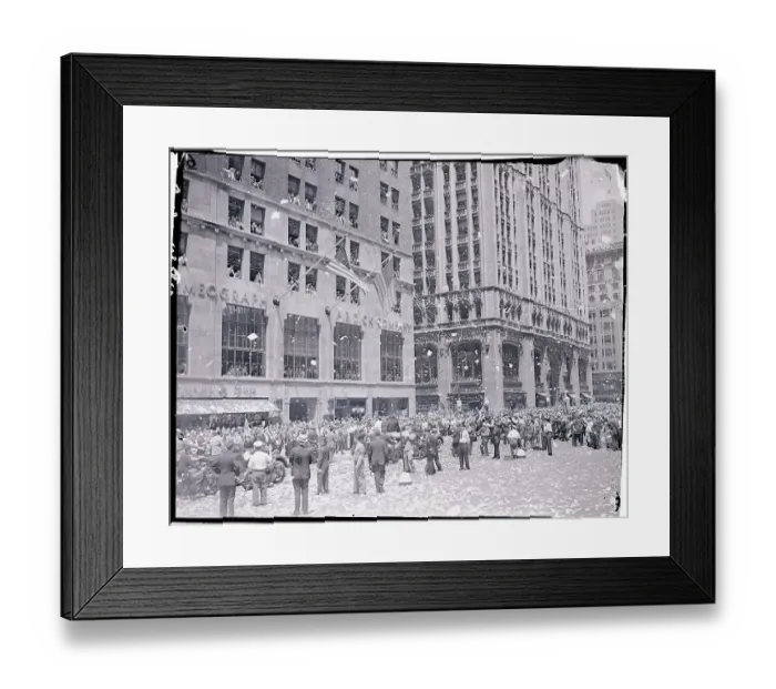 Framed Print : Ticker Tape Parade for Howard Hughes Framed Print : Ticker Tape Parade for Howard Hughes