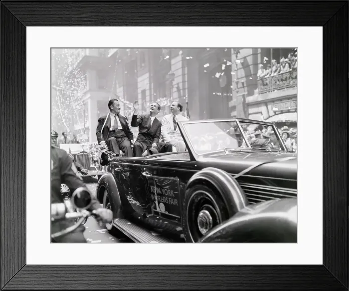 Framed Print : Howard Hughes During Parade in His Honor Framed Print : Howard Hughes During Parade in His Honor