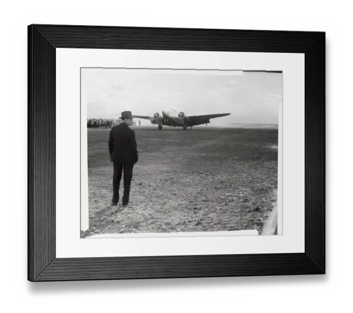 Framed Print : Howard Hughes Plane Landing in Alaska Framed Print : Howard Hughes Plane Landing in Alaska